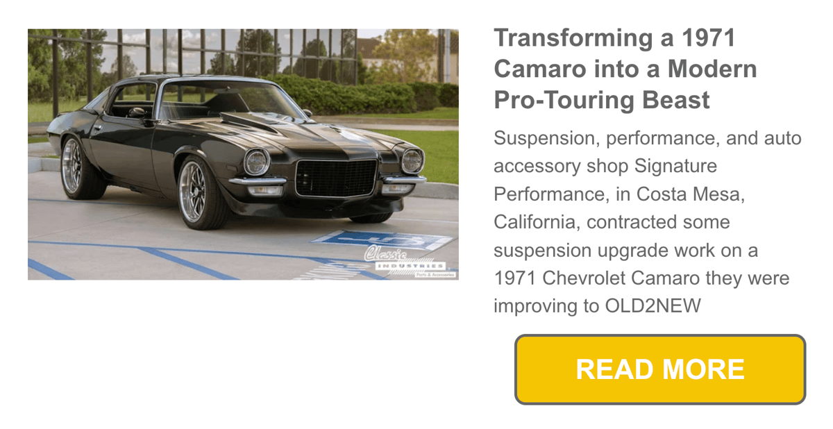 Transforming a 1971 Camaro